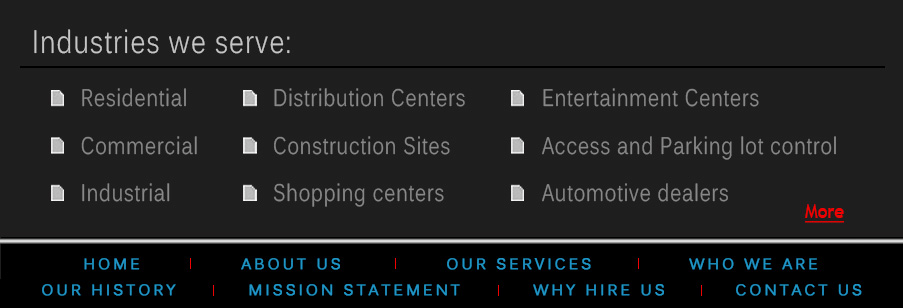 Industrial Security Services